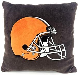 Cleveland Browns Helmet Logo Square Accent Coach Pillow NFL 14"x14"